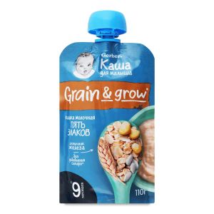 Каша молочная Gerber жидкая 5 злаков 110 г