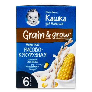Каша молочная Gerber жидкая рисово-кукурузная готовая к употреблению с 6 месяцев 200 мл