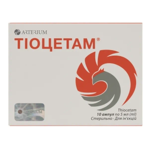 Тіоцетам розчин для ін'єкцій ампула 5 мл №10
