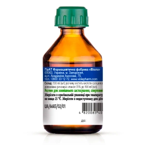 Саліцилова кислота розчин спиртовий для зовнішнього застосування 1 % флакон 40 мл