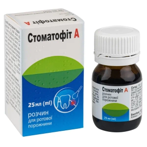 Стоматофіт А розчин для полоскання ротової порожнини флакон 25 мл