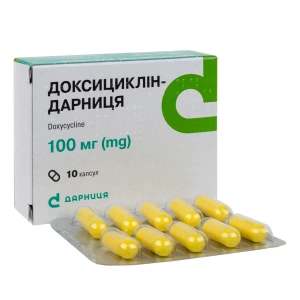Доксициклін-Дарниця капсули 100 мг №10