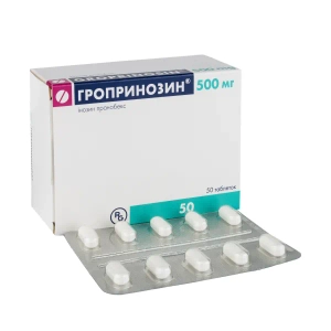 Гропринозин таблетки 500 мг блістер №50