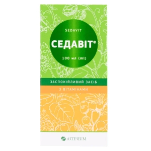 Седавит раствор оральный флакон стеклянный 100 мл