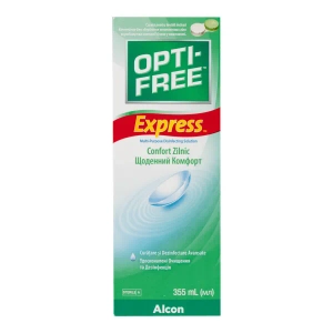 Раствор для линз Опти-Фри Экспресс с контейнером для хранения линз флакон 355 мл