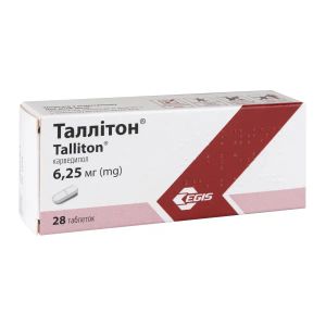 Таллитон таблетки 6,25 мг блистер №28