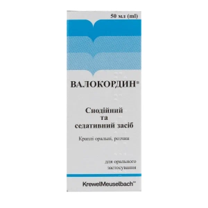 Валокордин краплі оральні розчин флакон-крапельниця 50 мл