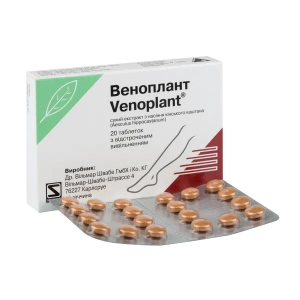 Веноплант таблетки с отсроченным высвобождением №20