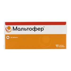 Мальтофер таблетки жевательные 100 мг блистер №30