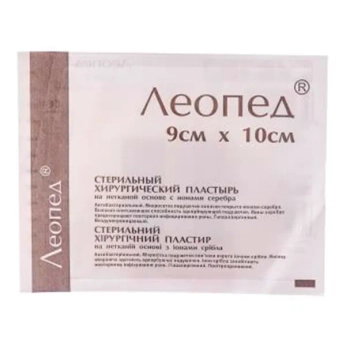 Пластырь медицинский leopad 9 см х 10 см с ионами серебра №1