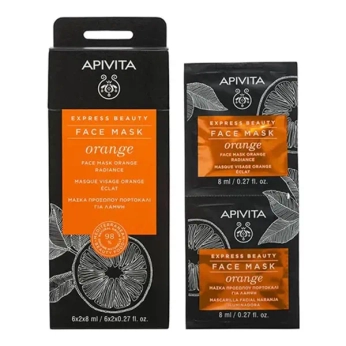 Маска Apivita Express Beauty для оздоровлення шкіри з апельсином 2х8 мл