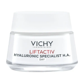Дневной разглаживающий крем Vichy Виши Лифтактив Гиалуроник Специалист Эйч Эй для коррекции морщин для нормальной и комбинированной кожи лица 50 мл