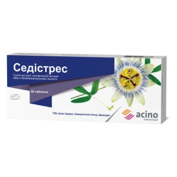 Седістрес таблетки блістер №30
