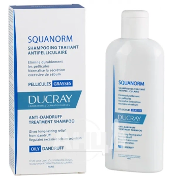 Шампунь Ducray Squanorm проти жирної лупи 200 мл