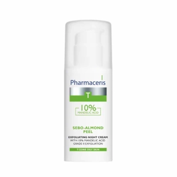 Нічний крем-пілінг для обличчя Pharmaceris T Sebo-Almond-Peel з 10% мигдальною кислотою 50 мл
