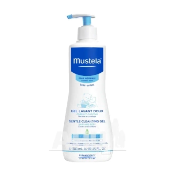 Ніжний гель для новонароджених Mustela BeBe для голови і тіла 500 мл