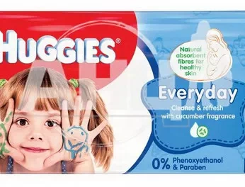 Серветки вологі дитячі Huggies Everyday №56