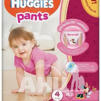 Підгузки-трусики Huggies Pants 4 для дівчаток (9-14кг) №52