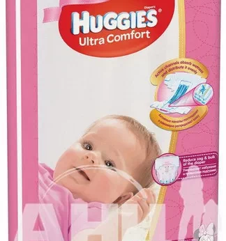 Подгузники детские гигиенические Huggies Ultra Comfort 3 girl №56