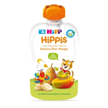 Пюре фруктове HiPP банан-груша-манго з 4 місяців 100 г