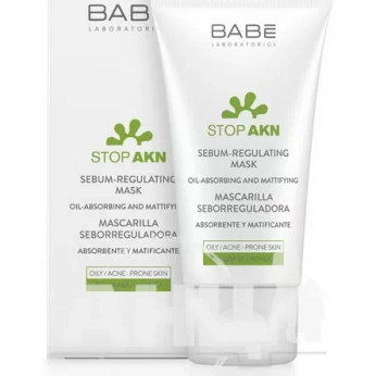 Себорегулююча маска Laboratorios Babe Stop AKN з білой глиною 50 мл