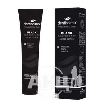 Зубна паста Dentissimo Black extra-whitening 75 мл