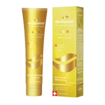 Зубна паста-гель Dentissimo Advanced Whitening Gold отбеливающая 75 мл