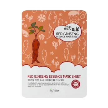 Тканевая маска Esfolio Pure Skin с красным женьшенем 25 мл