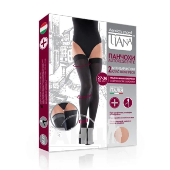 Чулки компрессионные Tiana 27-36мм 340 den бежевые размер 2