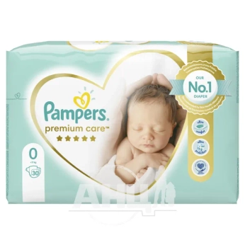 Подгузники Pampers Premium Care Newborn 0 0-3 кг №30