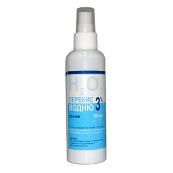 Перекис водню 3% розчин тонік косметичний спрей 100 мл