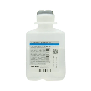 Парацетамол Б.Браун 1% раствор для инфузий 10 мг/мл флакон 100 мл №10