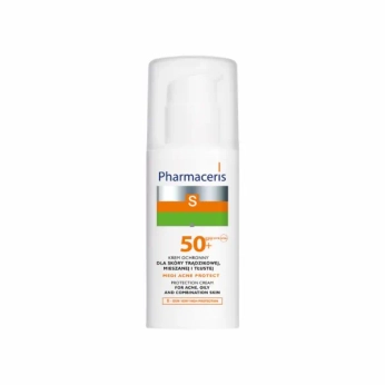 Сонцезахисний крем Pharmaceris S для шкіри з акне SPF50+ 50 мл