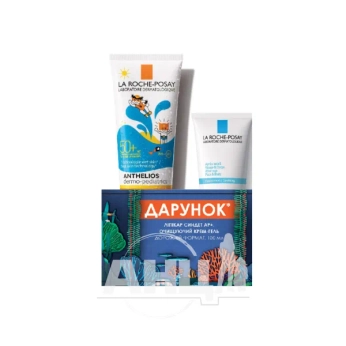Солнцезащитное молочко La Roche Posay Anthelios Dermo-Pediatrics SPF 50+ 250 мл + подарок