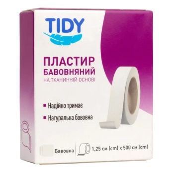 Пластир Tidy 1,25 х 500 на тканинній основі