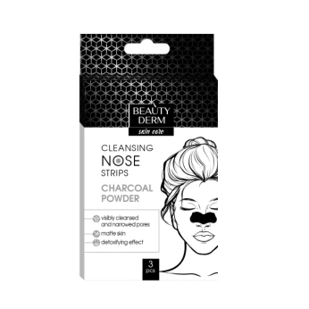 Полоски очищающие Beauty Derm для носа бамбук уголь №3
