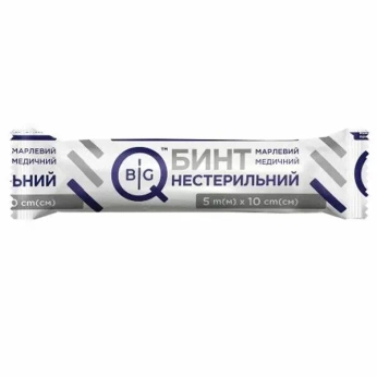 Бинт марлевий медичний BigQ  нестерильний 5х10 см