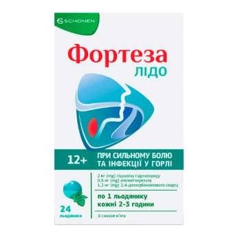 ФОРТЕЗА ЛИДО ЛЕДЕНЦЫ 3МГ №24 МЯТА Delta Medical Promotions