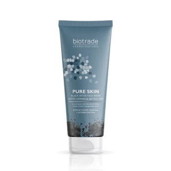 Гель Biotrade Pure Skin Black Detox гель-детокс для вмивання з активованим вугіллям і молочною кислотою 200 мл