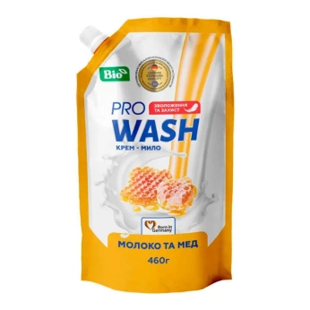 Рідке мило Pro Wash Молоко та мед 460 мл