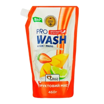 PRO WASH  МЫЛО ЖИД. ФРУКТОВЫЙ МИКС 460МЛ ДОЙ-ПАК  0258 