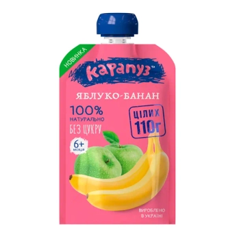 Пюре детское Карапуз яблоко банан 110 г