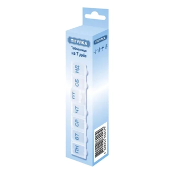 Контейнер для лекарств Таблетница Таблетка на 7 дней