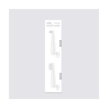 Насадка Vega VT-25W для електричної зубної щітки VT-600 W біла