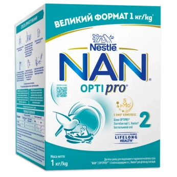 Сухая молочная смесь Nestle NAN 2 Optipro с 6 месяцев 1000 г