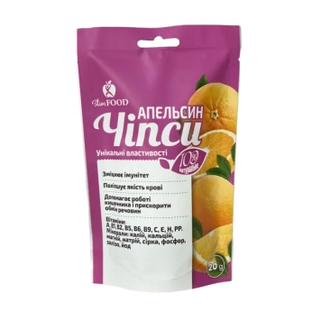 Чіпси Слім Фуд Апельсин сушений 20 г