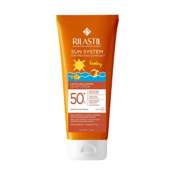 Солнцезащитный бархатный лосьон для тела Rilastil Sun system SPF 50+ для детей 200 мл