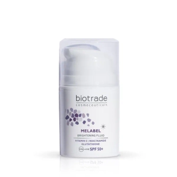 Сонцезахисний флюїд-депігмент з вітаміном С та антиоксидантами Biotrade Melabel SPF 50+ brightening fluid 50 мл