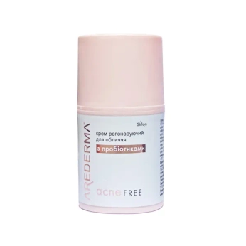 Регенеруючий крем для обличчя Аредерма ACNE FREE з пробіотиками 50 мл