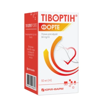 Тівортін Форте розчин для інфузій 84 мг/мл флакон 50 мл №1